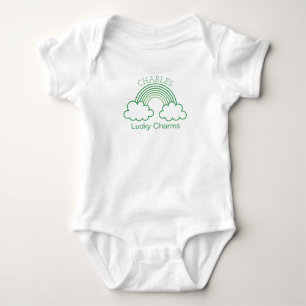 Lucky Charms personalisierter Babyname Baby Strampler