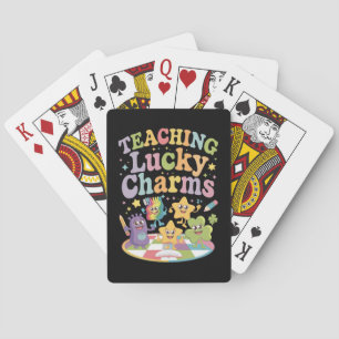 Lucky Charms unterrichten Lehrer St Patricks Day Spielkarten