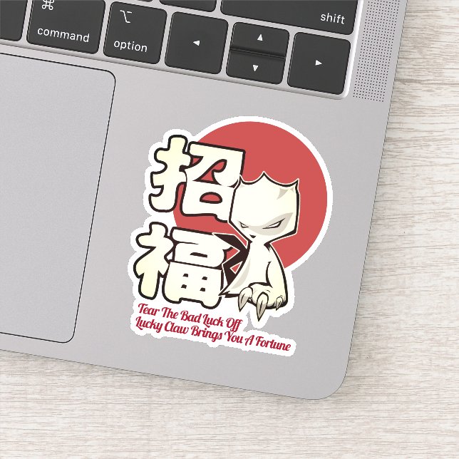 Lucky Claw Rising Aufkleber (Detail)