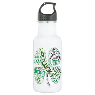 Lucky Closing Word Art Trinkflasche