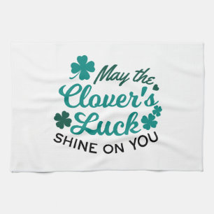 Lucky Clover Charm - Mai der Clover's Luck Shine Geschirrtuch