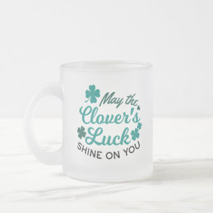Lucky Clover Charm - Mai der Clover's Luck Shine Mattglastasse
