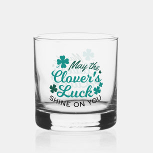 Lucky Clover Charm - Mai der Clover's Luck Shine Whiskyglas
