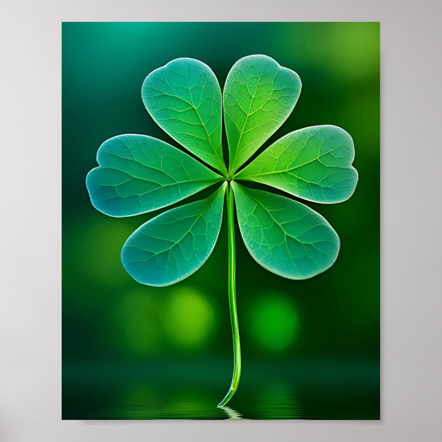 Lucky Clover Design für St. Patrick's Day Poster (Vorne)