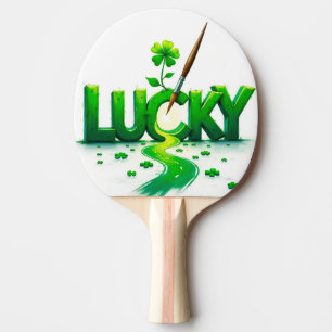 Lucky Clover Design für St. Patrick's Day Tischtennis Schläger