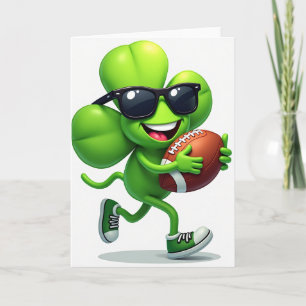 Lucky Clover Fußball-Spaßkarte Karte