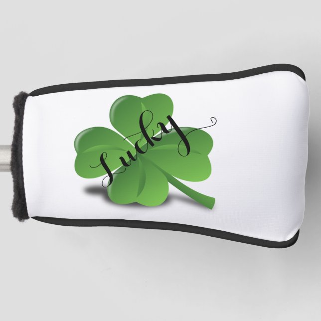 Lucky Clover Golf Headcover (Vorderseite)
