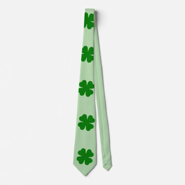 Lucky Clover Necktie Krawatte (Vorderseite)