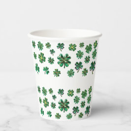 Lucky Clover St Patricks Day Paper Cups Pappbecher