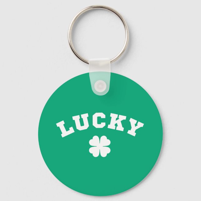Lucky Clover St. Patricks Day Schlüsselanhänger (Vorderseite)