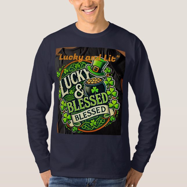 Lucky Clover St. Patrick's Day T - Shirt - Irish S (Vorderseite)