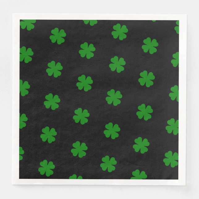 Lucky Clovers Paper Napkins Serviette (Vorderseite)