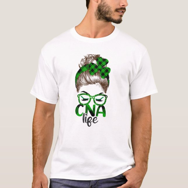 Lucky CNA St Patricks Day Apparel Irish Kleeblatt  T-Shirt (Vorderseite)