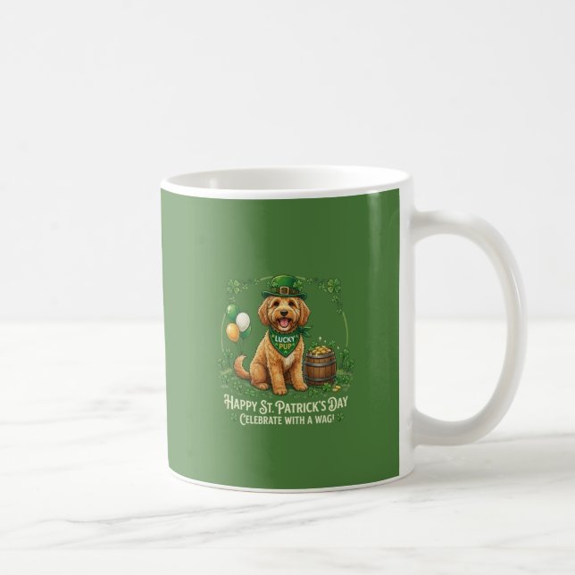 Lucky Cockapoo St. Patrick's Day Kaffeetasse (Rechts)