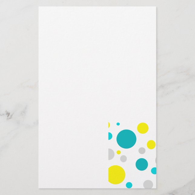 Lucky Colorful Bubbles Briefpapier (Vorderseite)