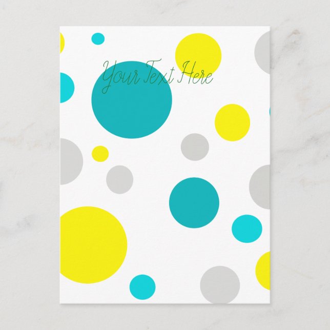 Lucky Colorful Bubbles Postkarte (Vorderseite)