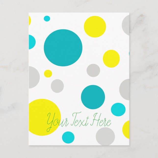Lucky Colorful Bubbles Postkarte (Vorderseite)