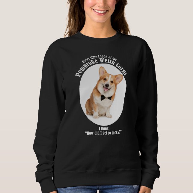 Lucky Corgi Sweatshirt (Vorderseite)