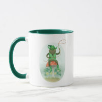 Lucky Cowboy Frog auf Mushroom