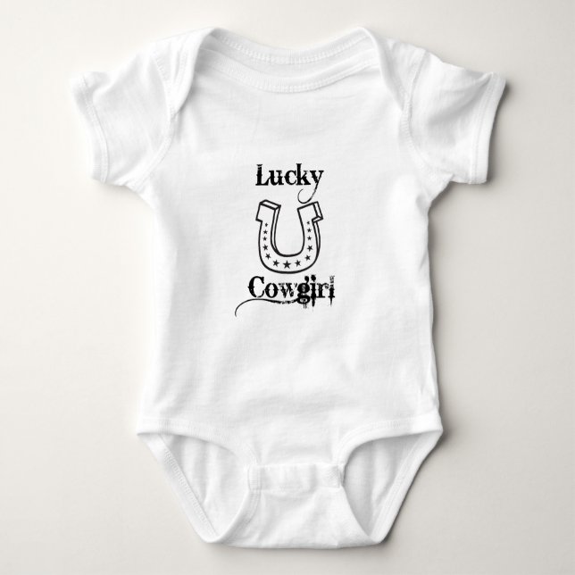 Lucky Cowgirl Gear Baby Strampler (Vorderseite)