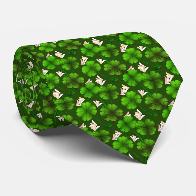 Lucky Cravate Lucky Cravate Quatre feuilles Clover (Roulé)