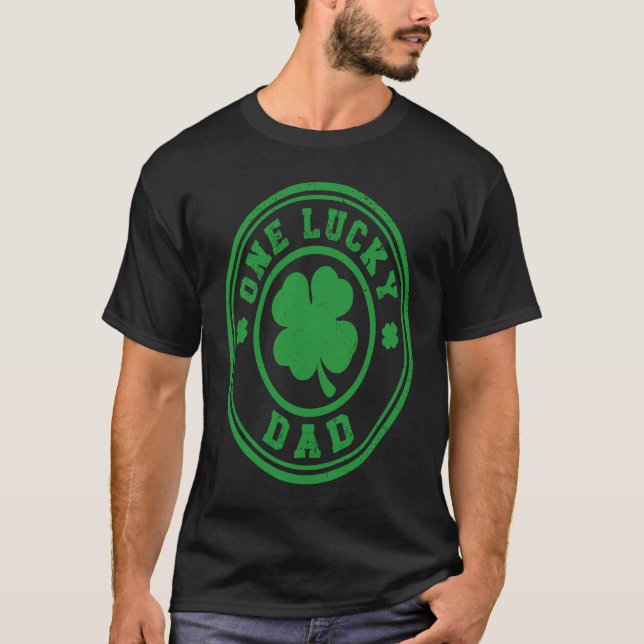 Lucky Dad St Patricks Day T-Shirt (Vorderseite)