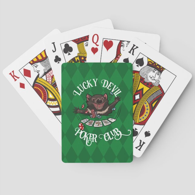 Lucky Devil Poker Club Funny Piazza della Riforma Spielkarten (Rückseite)