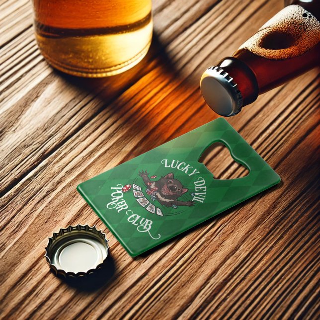 Lucky Devil Poker Club Funny Tasmanian Devil Art (Créateur téléchargé)