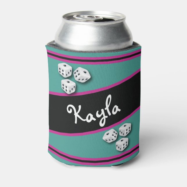 Lucky Dice Bunco Getränke Cooler Dosenkühler (Kanne Rückseite)