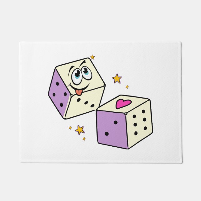 Lucky Dice Fußmatte (Vorderseite)