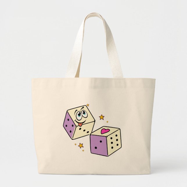 Lucky Dice Jumbo Stoffbeutel (Vorne)