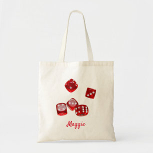 Lucky Dice Name Bridesmaid Vegas Bachelorette Gesc Tragetasche