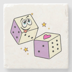 Lucky Dice Steinuntersetzer