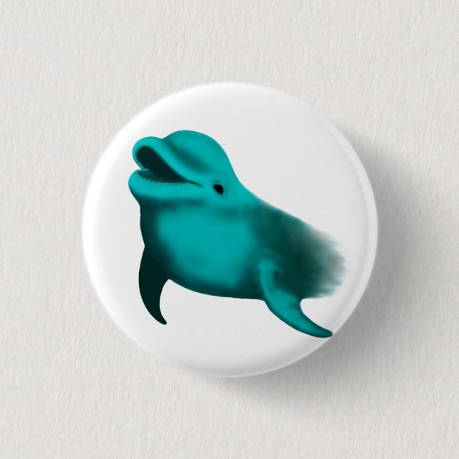 Lucky Dolphin Button (Vorderseite)