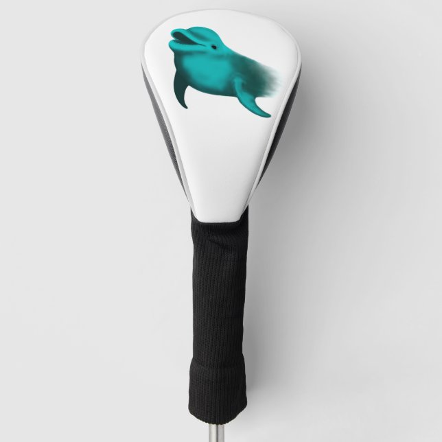 Lucky Dolphin Golf Headcover (Vorderseite)