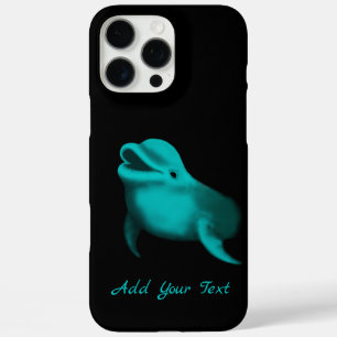 Lucky Dolphin - Ihren Text hinzufügen iPhone 16 Pro Max Hülle
