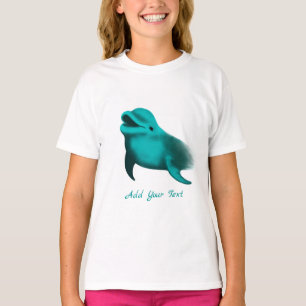 Lucky Dolphin - Ihren Text hinzufügen T-Shirt