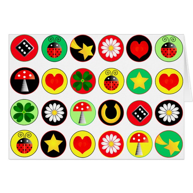 LUCKY DOTS CARD (Vorderseite (Horizontal))