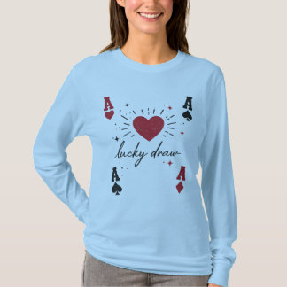 Lucky Draw Langarmshirt für Damen T-Shirt