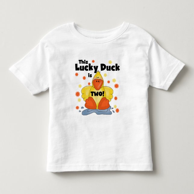 Lucky Duck 2e Anniversaire Tshirts et cadeaux (Devant)