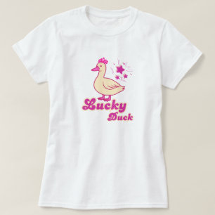 Lucky Duck Frauen T-Shirt Modernes Design