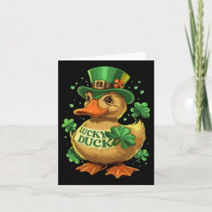 Lucky Duck Kleeblatt Funny St Patricks Day Karte