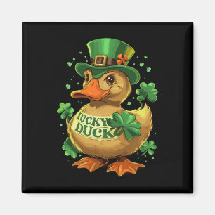 Lucky Duck Kleeblatt Funny St Patricks Day Magnet