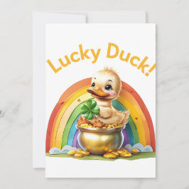 "Lucky Duck" St. Patrick's Day Einladung