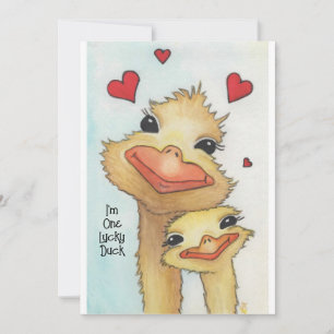 Lucky Duck Valentine Feiertagskarte