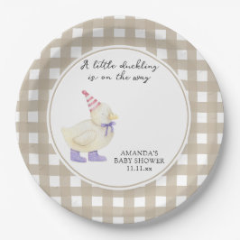 Lucky Duckling Baby Dusche Pappteller