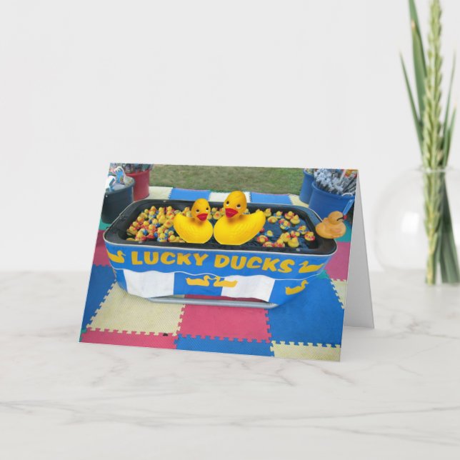Lucky Ducks Karte (Vorderseite)