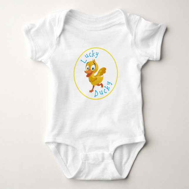 Lucky Ducky Baby Bodysuit One Stück Strampler (Vorderseite)