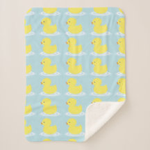 Lucky Ducky Niedlich Yellow Duck Sherpa Blanket