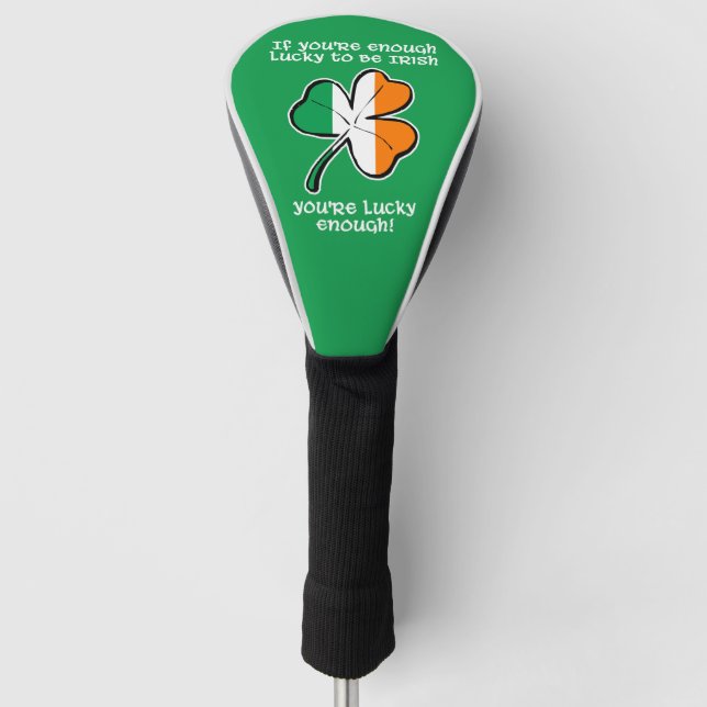 Lucky enough to be Irish Golf Headcover (Vorderseite)